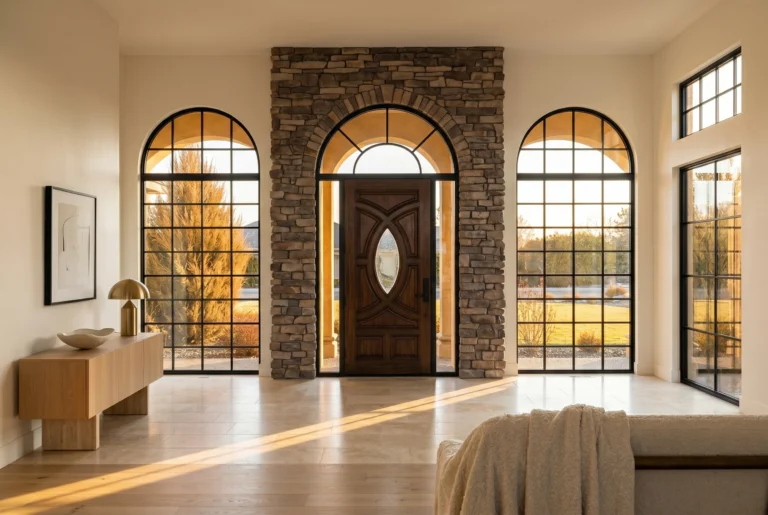 Arched Steel Entry